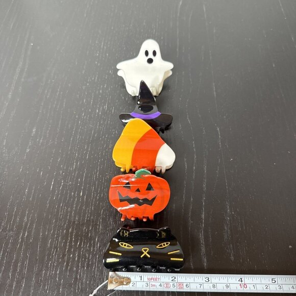 Piper K Halloween Spooky Hair Clips Witch, Ghost, Candy Corn, Cat,‎ Pumpkin - Picture 7 of 8